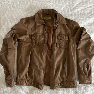 Brampton distressed genuine leather jacket